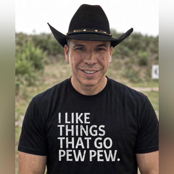 Pew Pew Black Graphic Tee - Picture 2 of 5